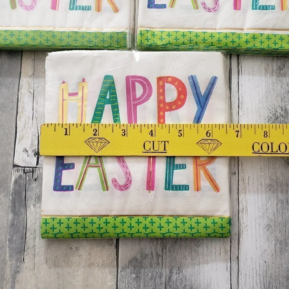 NWT - 3 Packages Happy Easter Paper Napkins - (each package 18 count)